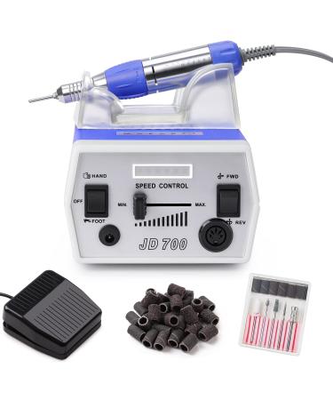 Makartt Nail Drill Electric Nail File JD700 Nail Drills for Acrylic Nails Professional 30000RPM Manicure Tools Nail Stuff Acrylic Nail Drill for Nail Dip Kit Acrylic Powder Poly Nail Gel B-01 Purple