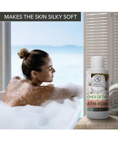 Monoi de Tahiti Bath Foam 1000ml - Luxury Aromatherapy & Spa Relaxation - Body Care & Bubble Baths - Buy Online on SooperMarket.com