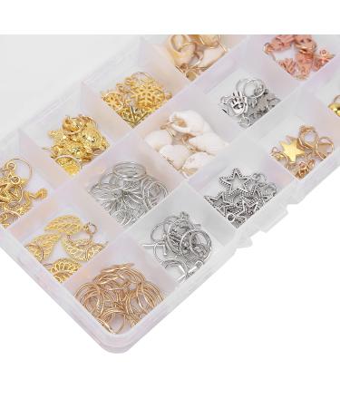 15 Types DIY Hair Braids Dreads Rings - 125 PCS Hair Braiding Accessories for Dreadlocks Extensions & Buns - Buy Online on SooperMarket.com