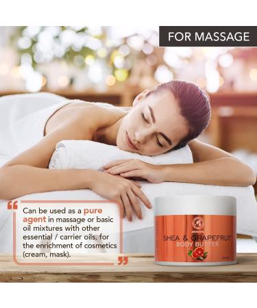 Shea & Grapefruit Body Butter 250g | Natural Moisturizing Cream for Dry Skin | Karit Oil Body Butter | Nourishing Skin Care - Buy Online on SooperMarket.com