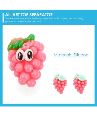 FRCOLOR Silicone Toe Separators and Nail Spacers - 24PCS Fruit Shape Dividers for Nail Polish and Pedicure DIY - Buy Online on SooperMarket.com