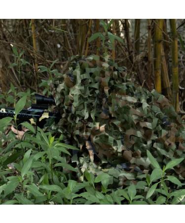 LOOGU Custom Woodland Camo Netting - Military Grade Hunting and Camping Camouflage Net - Various Size Options Available - Buy Online on SooperMarket.com