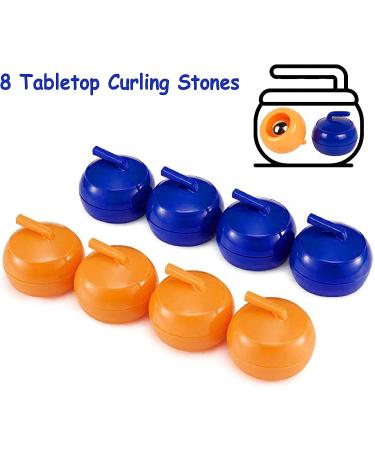 Tabletop Curling & Shuffleboard Game Set - Fun Family Board Game with 8 Rollers, Perfect Gift for Kids & Adults, Travel-Friendly Compact Storage - Buy Online on SooperMarket.com