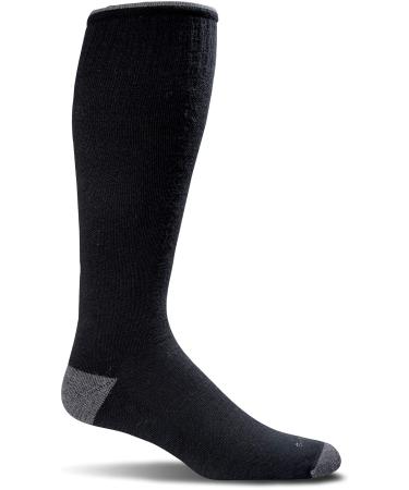 Sockwell Men's Elevation Elevation Compression Socks for Men Grey Size M/L L-XL Black