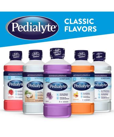Pedialyte Electrolyte Solution 1L Unflavored Hydration Drink - 33.8 Fl Oz (Pack of 1) - Buy Online on SooperMarket.com