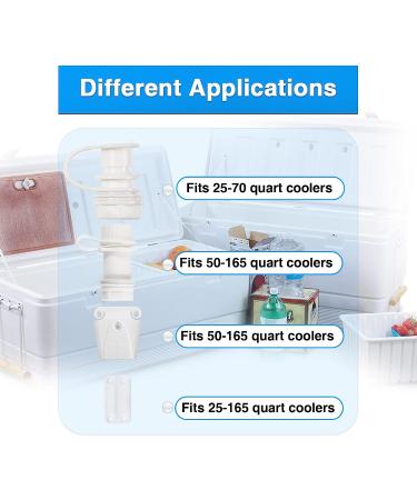 Cooler Replacement Parts Kit - Hinges, Drain Plug, Latches & Screws Combo - Buy Online on SooperMarket.com