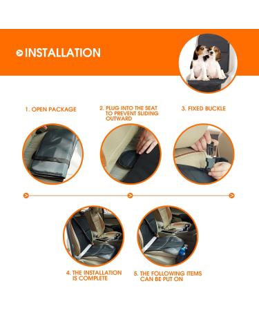 Premium Car Seat Protector for Child Seats | Universal Size | Protects Upholstery from Dirt & Stains | Non-Slip Backing | Easy to Clean - Buy Online on SooperMarket.com