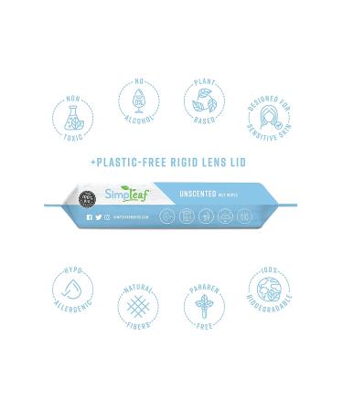 Simpleaf Flushable Wet Wipes | Eco-Friendly, Paraben & Alcohol Free, Hypoallergenic, Safe for Sensitive Skin | Unscented Aloe Vera Formula - 6 Pack (25 Count) - Buy Online on SooperMarket.com