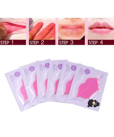 DeliSoul Pink Crystal Lip Masks - 20 Piece Collagen Lip Pads for Hydrating, Plumping, and Anti-Aging - Buy Online on SooperMarket.com