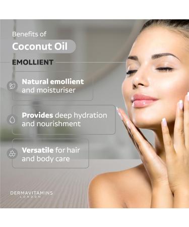 Dermavitamins Pure Coconut Oil 10ml - All-Natural and Organic - Buy Online on SooperMarket.com