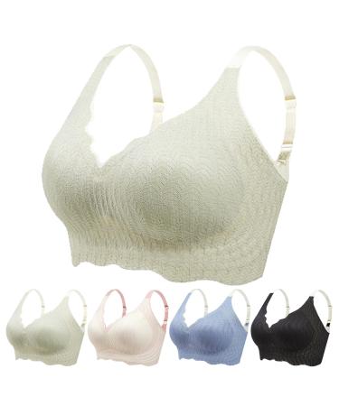 OCKULT Jelly Gel Shaping Bra Elrosy Jelly Gel Bra Elrosy Bra Elrosy Jelly Gel Bra for Women 3XL Green