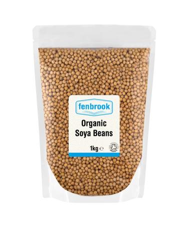 Organic SOYA Beans 1kg | Certified Organic by Fenbrook Organic
