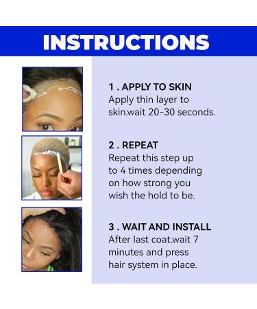 TBeautfave Waterproof Wig Glue Lace Front for Lace Wig Glue Wig Adhesive Glue Hair Bonding Glue Strong Hold Invisible Adhesive Hair Glue for Wigs Hair Glue for Hairpiece & Wig & Toupee - Buy Online on SooperMarket.com
