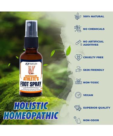 Natrulo All Natural Athlete s Foot Spray - 1oz Liquid Antifungal Itch Relief - Vegan Essential Oil Remedy for Fungus Treatment and Skin Healing - Buy Online on SooperMarket.com