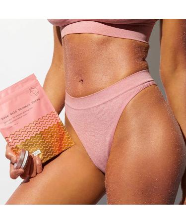 Frank Body Rose Gold Shimmer Scrub | Vegan Cruelty Free Exfoliating Body Scrub | 7.43 oz | Sugar, Salt, Vitamin E, Grapeseed Oil - Buy Online on SooperMarket.com