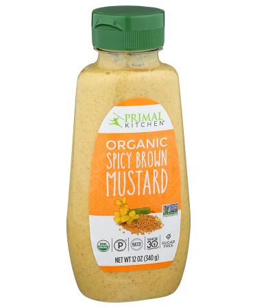 Primal Kitchen Spicy Brown Mustard 12 oz - Organic & Paleo-Friendly - Buy Online on SooperMarket.com