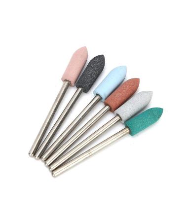 6Pcs Nail Art Grinding Head Set - Dead Skin Removal & Polishing - Nail Drill Accessories - Buy Online on SooperMarket.com