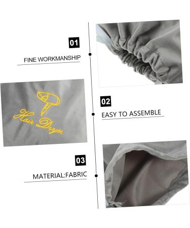 HAPINARY Travel Drawstring Bag Hair Tool Travel Bag Grey Fabric Bag for Hair Dryer - Buy Online on SooperMarket.com