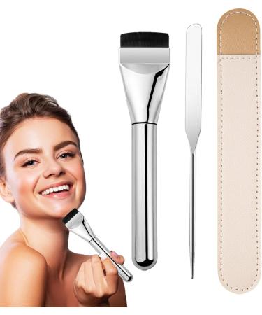 Teksome Foundation Makeup Brush - Flat Head Concealer Foundation Brush Smooth Application Makeup Tool for Travel Business Trip Home Dormitory - Buy Online on SooperMarket.com