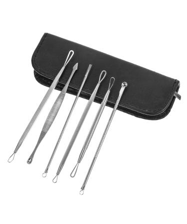 Baluue 1 Set Blackhead Removal Tool Scraper Tool Blemish Extractor Tool Pore Cleaner Stainless Steel Silver