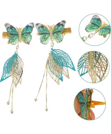 minkissy 3 Pairs Tulle Butterfly Hair Clip Tassel Hair Clips Hanfu Women's Metal Accessories - Buy Online on SooperMarket.com