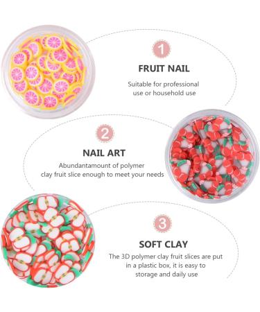 Uonlytech 3D Fruit Nail Art Slices - Nail Supplies for Lip Gloss & Cellphone Decorations - Buy Online on SooperMarket.com