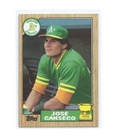 1987 Topps #620 Jose Canseco Oakland Athletics Rookie Card - Near Mint Condition Ships in New Holder