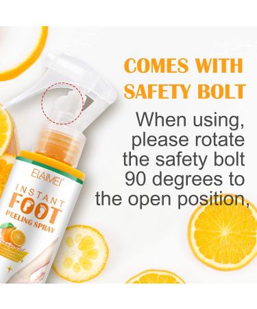 Orange Foot Peel Spray for Quick Callus Removal and Foot Care - 100mL - Buy Online on SooperMarket.com