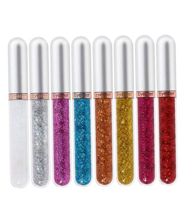 8 Colors Liquid Eyeliner Colourful Waterproof Eyeliner Cosplay Matte Eyeliner Set 2.5mL Style 3.