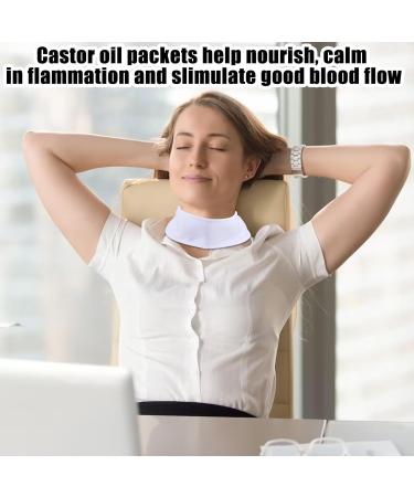 Amijoux Castor Oil Pack Set - 2 Reusable Compresses for Thyroid & Liver Detox - Adjustable Cotton Wraps - Buy Online on SooperMarket.com