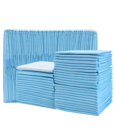 Timoo 100 PCS Disposable Changing Pad Leak-Proof Underpad Bed Table Protector Mat, Soft Non-Woven Fabric, 17 Inches x 13 Inches