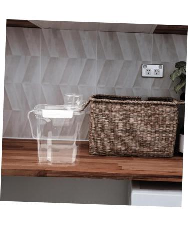 BCOATH 3pcs Laundry Storage Box Large Capacity Sub Buckets Jug Stand Lotion Transparent Plastic - Buy Online on SooperMarket.com