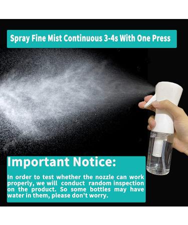 AMOYOX Ultra Fine Mist Spray Bottle 2 Pack - 200ml for Hair Styling, Plants, Cleaning, Misting & Skin Care - Buy Online on SooperMarket.com