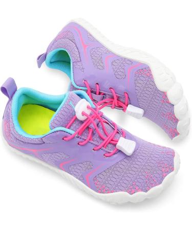 L-RUN Kids Water Shoes - Quick Dry Athletic Sneakers for Boys Girls | 13.5 Little Kid | Indoor Outdoor Hiking Shoes | Purple Pink - Buy Online on SooperMarket.com