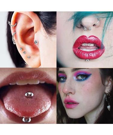 64pcs Stainless Steel Piercing Kit for Belly, Septum & all Piercings - Buy Online on SooperMarket.com