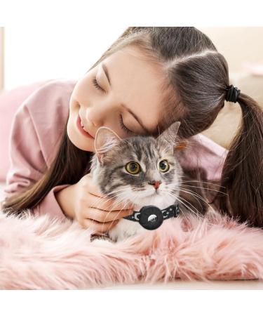 JARDILIFE 2-Pack Airtag Cat Collar Refective Collar for Cat with Safety Buckle and Waterproof Air Tag Holder Cat Airtag Collar Compatible with Apple Airtag for Kittens and Puppies-Black&Black - Buy Online on SooperMarket.com