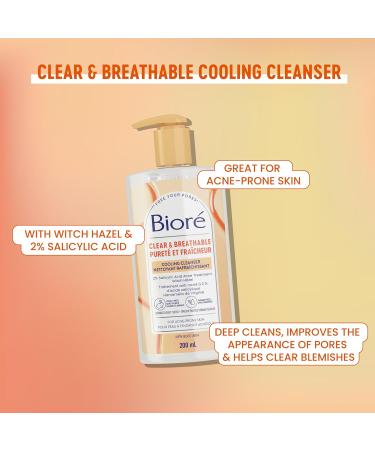 Bior Pore Clarifying Cooling Cleanser with Witch Hazel Salicylic Acid Face Wash for Acne Prone Skin (200 mL) - Buy Online on SooperMarket.com
