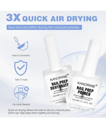 Nail Primer & Dehydrator Set 15ml | Acid-Free Natural Prep Kit for Acrylic Nails | Essential Nail Supplies for Nail Technicians - Buy Online on SooperMarket.com