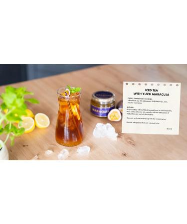 Maracuja with honey for hot and cold drinks and dishes perfect for barbecue. Maracuja product with exotic and aromatic taste vitamins antioxidants and fiber supports immunity 550 g - Buy Online on SooperMarket.com