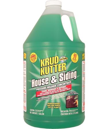 Krud Kutter HS01 Green Pressure Washer Concentrate House and Siding Cleaner with Mild Odor 1 Gallon 256 Fl Oz (Pack of 1)