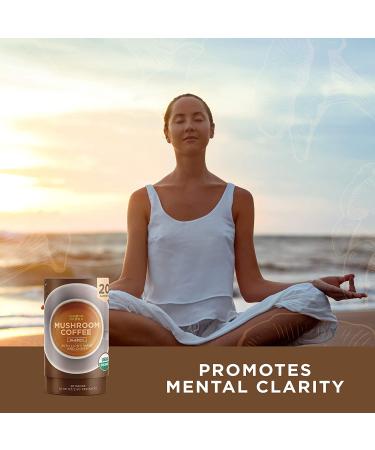 ShroomDNA Organic Mushroom Coffee with Lions Mane and Chaga Mushrooms - Instant Focus + Clarity All Day | USDA Certified Organic, Vegan, Gluten Free, No Added Sugar (20 Count) - Buy Online on SooperMarket.com
