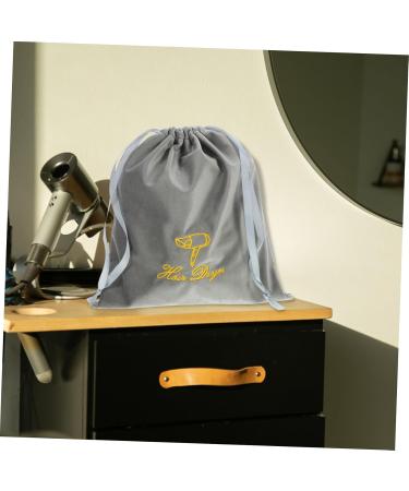 HAPINARY Travel Drawstring Bag Hair Tool Travel Bag Grey Fabric Bag for Hair Dryer - Buy Online on SooperMarket.com