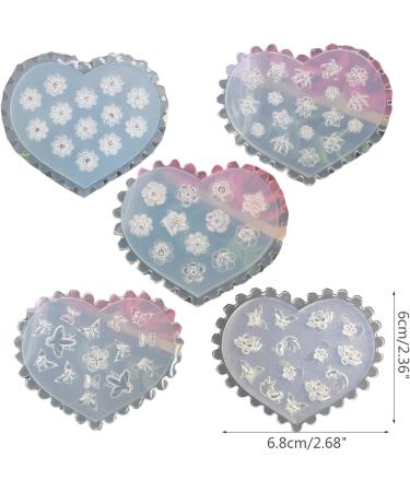 3D Nail Art Silicone Forms - Floral Butterfly Decorations & DIY Templates for Perfect Nail Art - Buy Online on SooperMarket.com