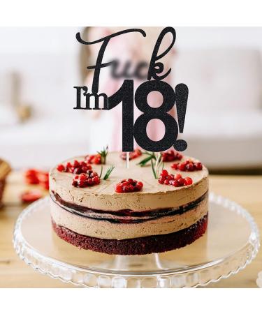 VIKY 18th Birthday Cake Topper & Decoration | Glitter Torten Deko for Young Girls 18th Birthday Party - Buy Online on SooperMarket.com