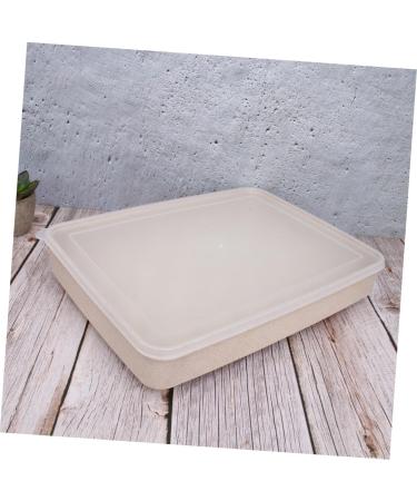 OSALADI 24 Egg Tray Egg Holder with Lid Egg Plate Container Refrigerator Beige 31.5X23.5CM - Buy Online on SooperMarket.com