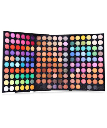 FantasyDay Professional Hightlight Eyeshadow Palette Makeup Contouring Kit - 180 Colours Highly Pigmented Nudes Warm Natural Matte Shimmer Cosmetic Eye Shadows Pallet Powder Palette 180 Colours Eyeshadow