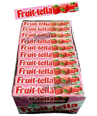 Fruit-Tella Strawberry Juicy Chews Assorted Fruit Flavour Sweet (40)