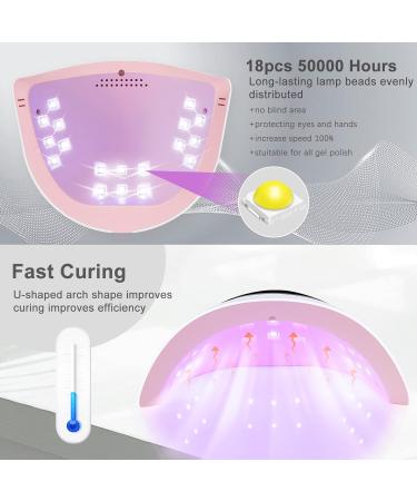 Buy LKE 72W UV LED Nail Lamp - 3 Timer Settings & LCD Display for Perfect Nails | Fast Shipping Worldwide - Buy Online on SooperMarket.com