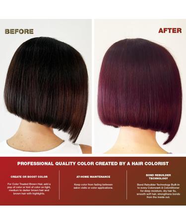 Red Hair Color Depositing Shampoo | Vegan Semi-Permanent Colorwash for Brunettes | Celeb Luxury Red Viral + Bond Rebuilder - Buy Online on SooperMarket.com
