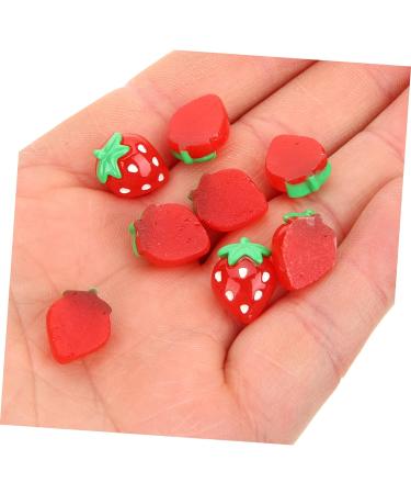 FRCOLOR 300 Pcs Nail Fruits Decoration Strawberry Nail Tool Lip Gloss Hand Cherry Slices Fruit Flatback Travel Bottles for Toiletries Nail Fruit Slices Pineapple Accessories Red Resin 3d - Buy Online on SooperMarket.com